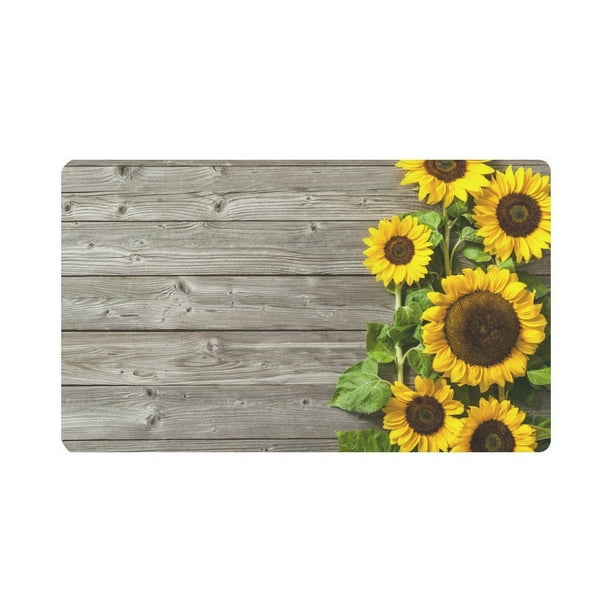 Rustic Yellow Sunflowers and Butterfly Kitchen Area Rug Set 2 Pieces Non Slip Floor Runner Door Mats Absorbent Carpet Indoor Doormats You are My Sunshine Rustic Yellow Sunflowers and Butterfly Kitchen Area Rug Set 2 Pieces Non Slip Floor Runner Door Mats Absorbent Carpet Indoor Doormats You are My Sunshine